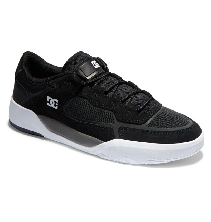 Men's DC Metric Skate Shoes Black Grey | UK 51307QAGP