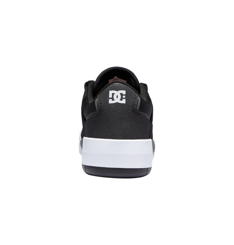 Men's DC Metric Skate Shoes Black Grey | UK 51307QAGP