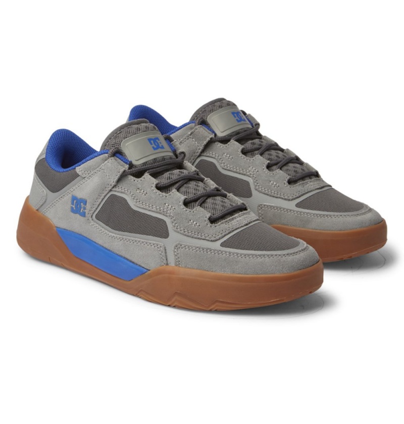 Men's DC Metric Skate Shoes Grey | UK 24735URCM