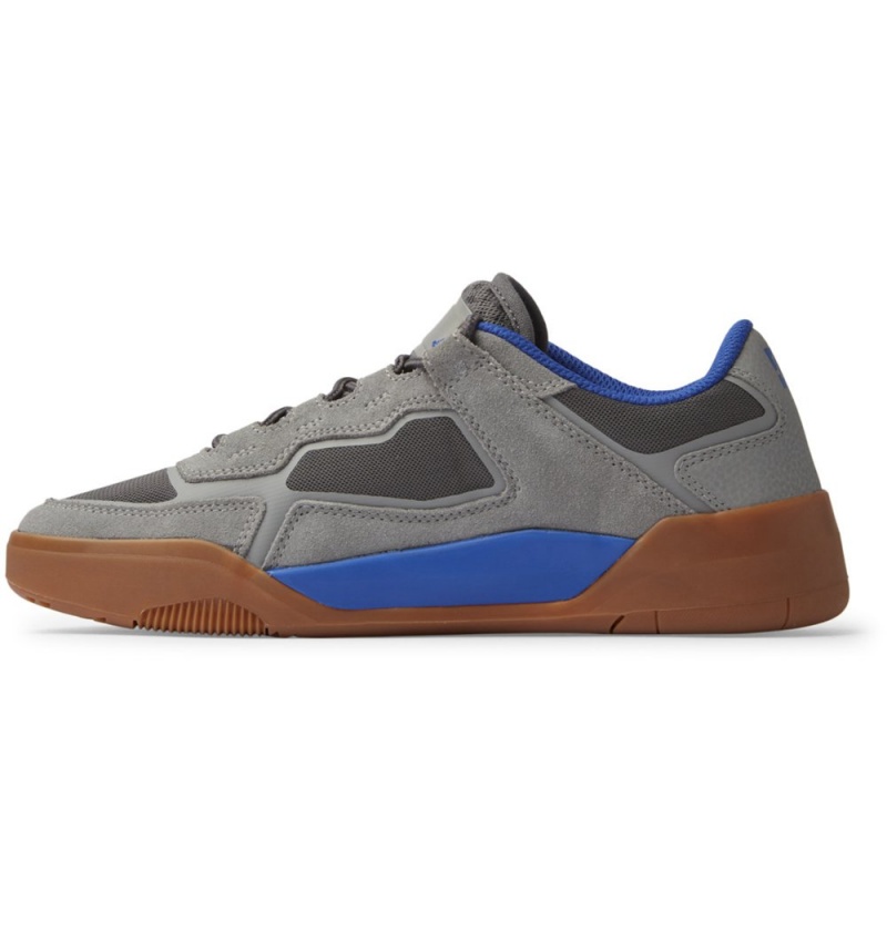 Men's DC Metric Skate Shoes Grey | UK 24735URCM