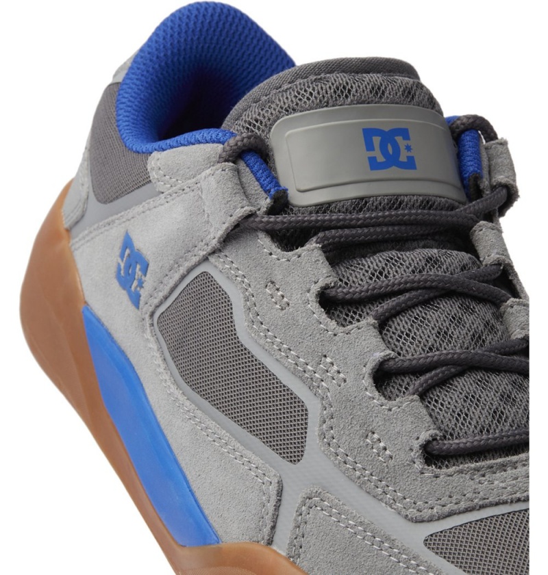 Men's DC Metric Skate Shoes Grey | UK 24735URCM