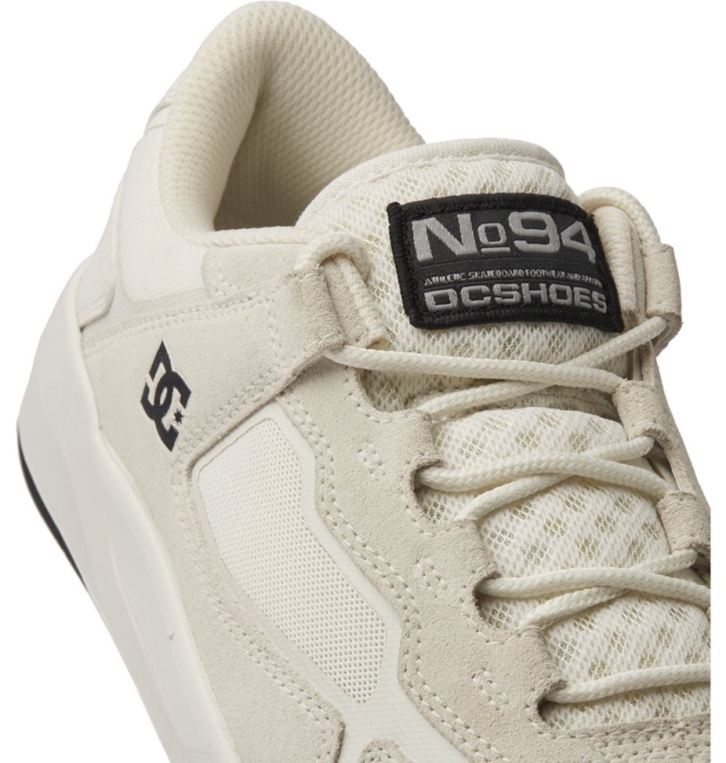 Men's DC Metric Skate Shoes White | UK 31609VOFX