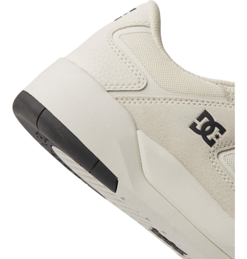 Men's DC Metric Skate Shoes White | UK 31609VOFX