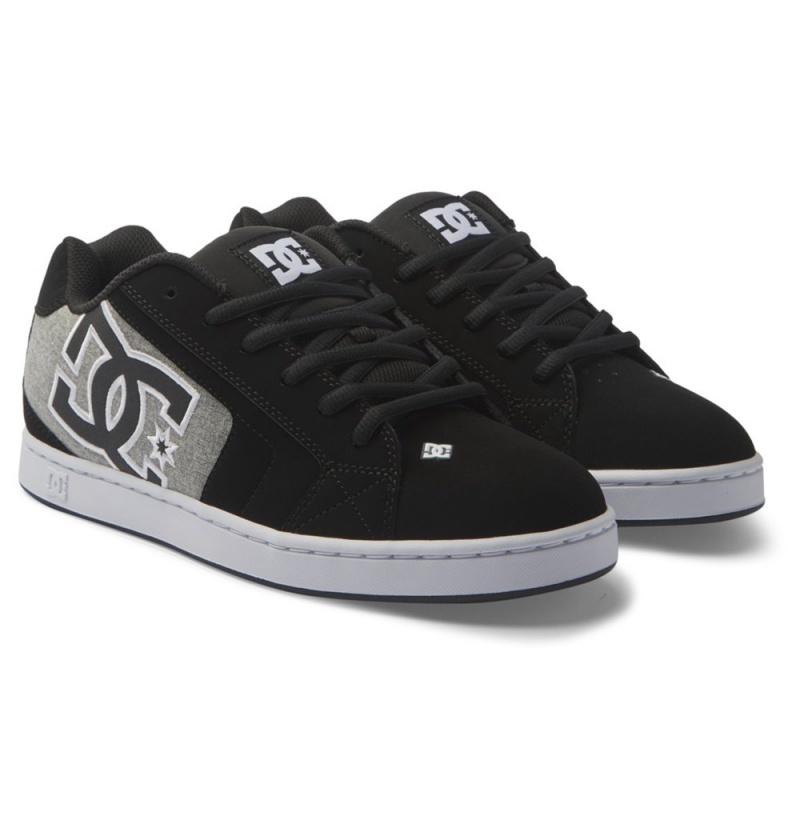 Men's DC Net Sneakers Black | UK 86374FLPO