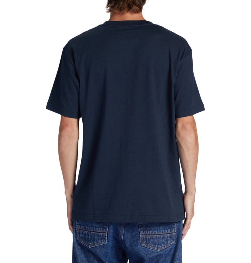 Men's DC Nine Four T-Shirt Navy | UK 69401IYBR