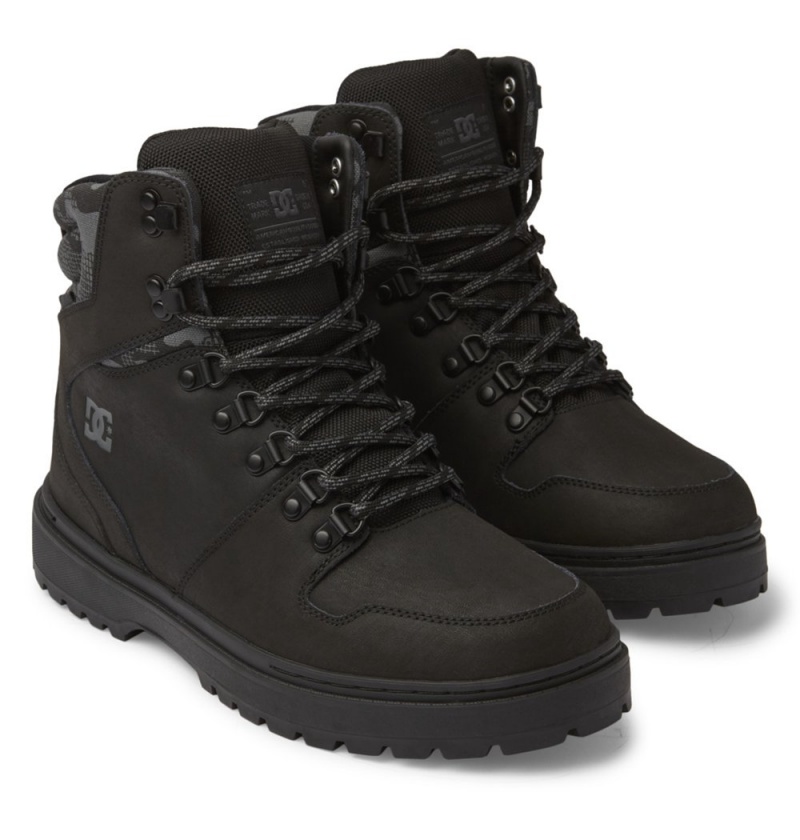 Men's DC Peary Tr Winter Boots Black Camo | UK 50469FUVO