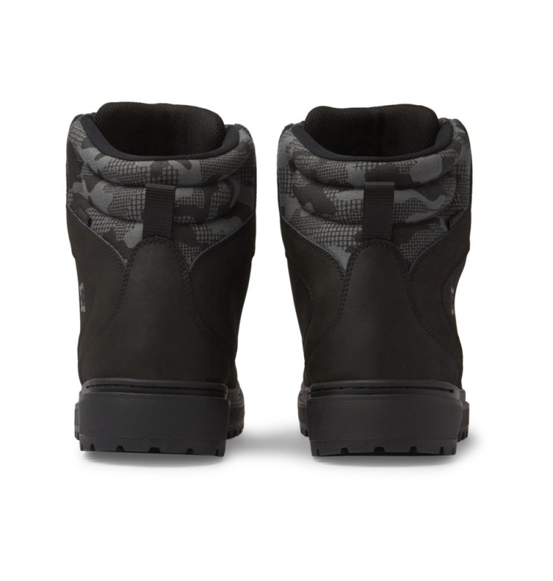 Men's DC Peary Tr Winter Boots Black Camo | UK 50469FUVO