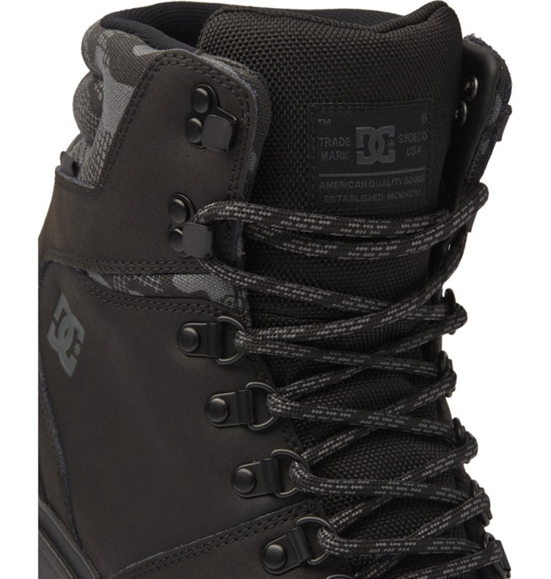 Men's DC Peary Tr Winter Boots Black Camo | UK 50469FUVO