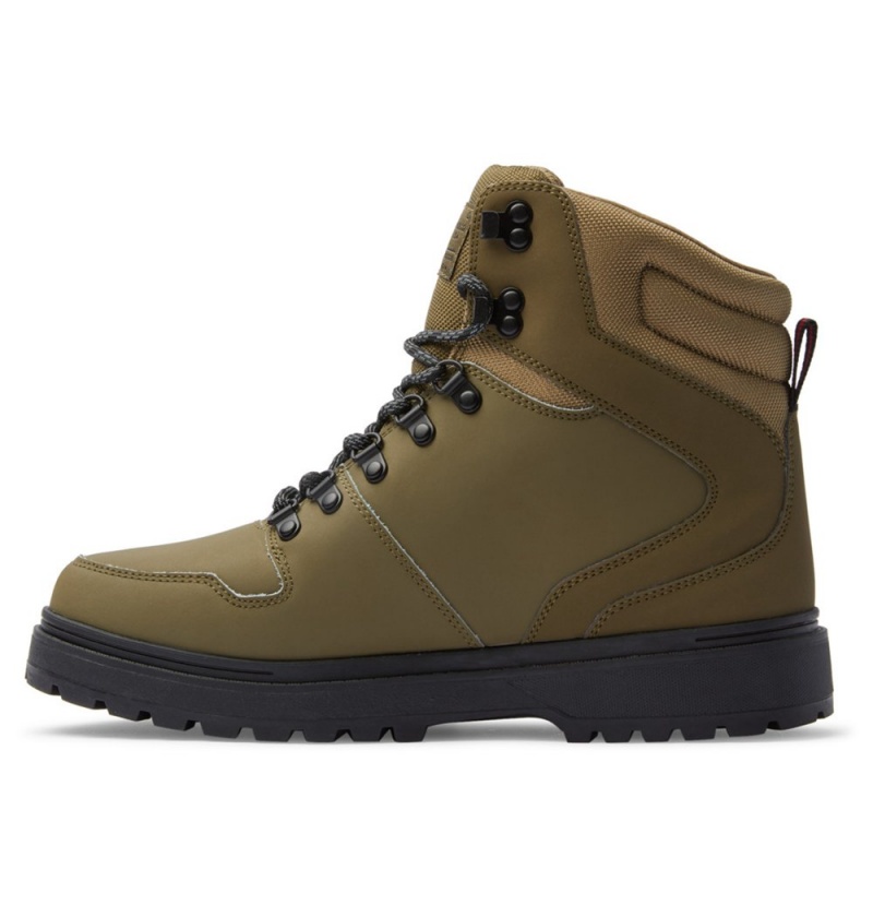 Men's DC Peary Tr Winter Boots Olive Black | UK 93142MRYF