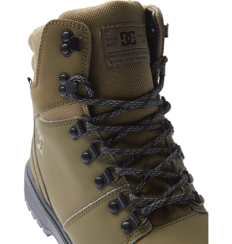 Men's DC Peary Tr Winter Boots Olive Black | UK 93142MRYF