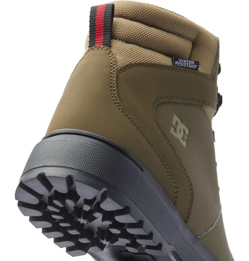 Men's DC Peary Tr Winter Boots Olive Black | UK 93142MRYF