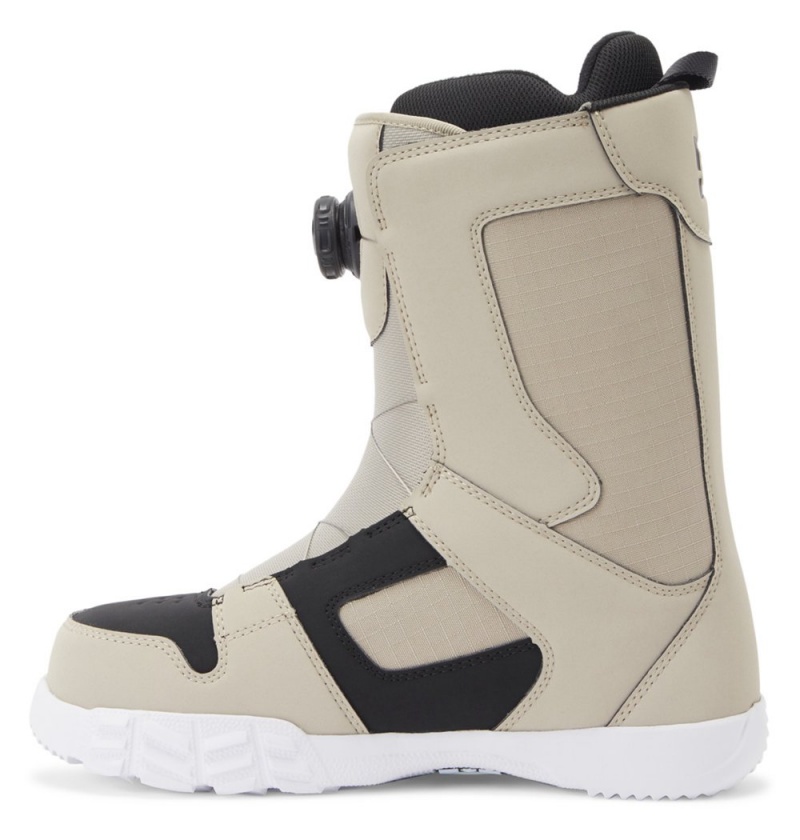 Men's DC Phase BOA® Snowboard Boots Beige Black | UK 35276BJXI