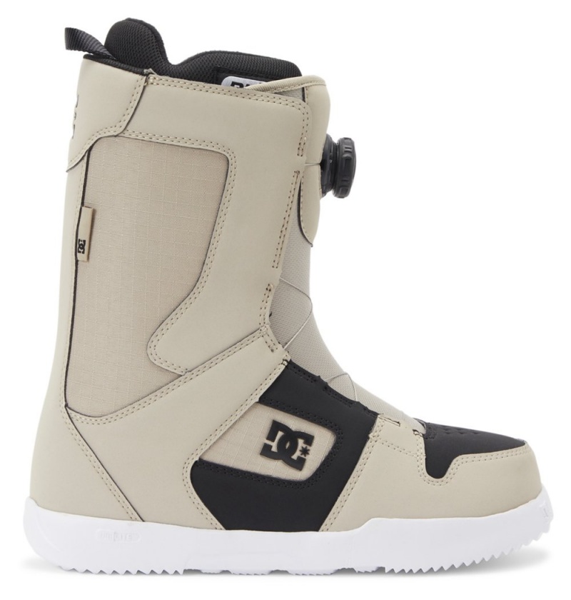 Men\'s DC Phase BOA® Snowboard Boots Beige Black | UK 35276BJXI