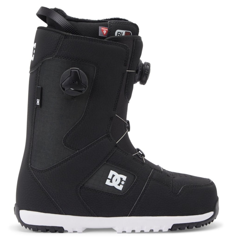 Men\'s DC Phase Pro BOA® Snowboard Boots Black White | UK 90613MEWI