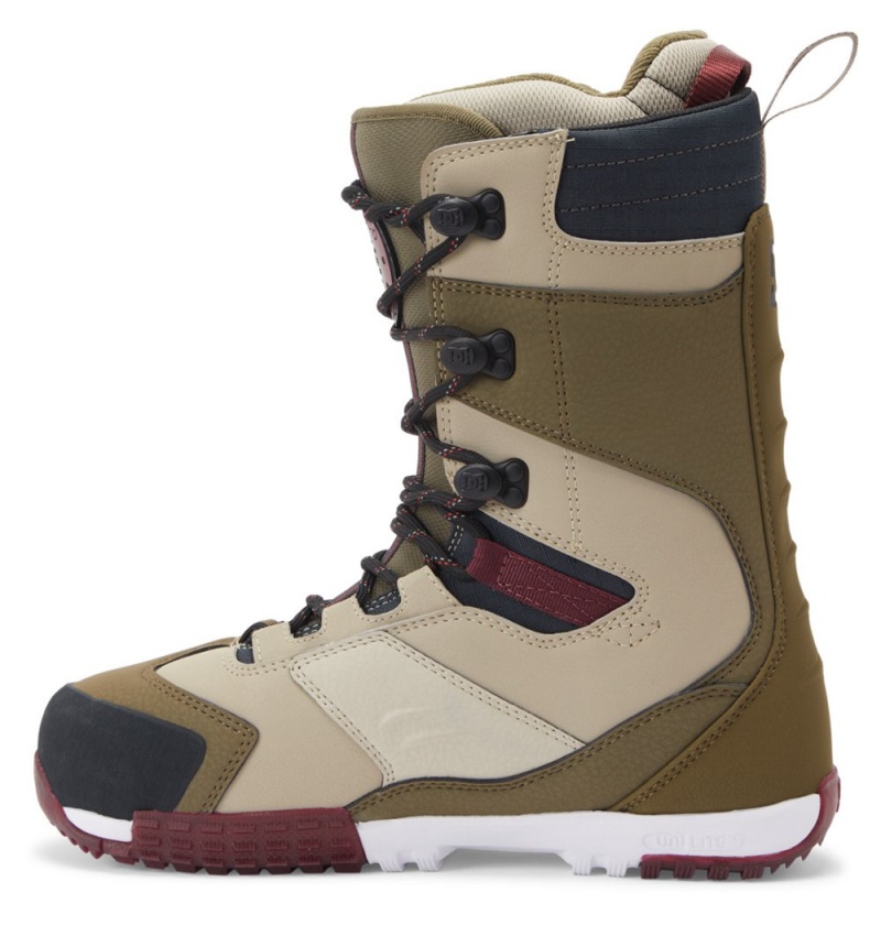 Men's DC Premier Hybrid BOA® Snowboard Boots Olive | UK 50963LHVN