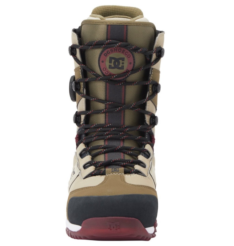 Men's DC Premier Hybrid BOA® Snowboard Boots Olive | UK 50963LHVN