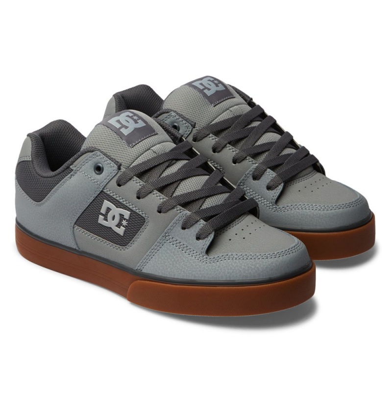 Men's DC Pure Sneakers Dark Grey | UK 73065FARX