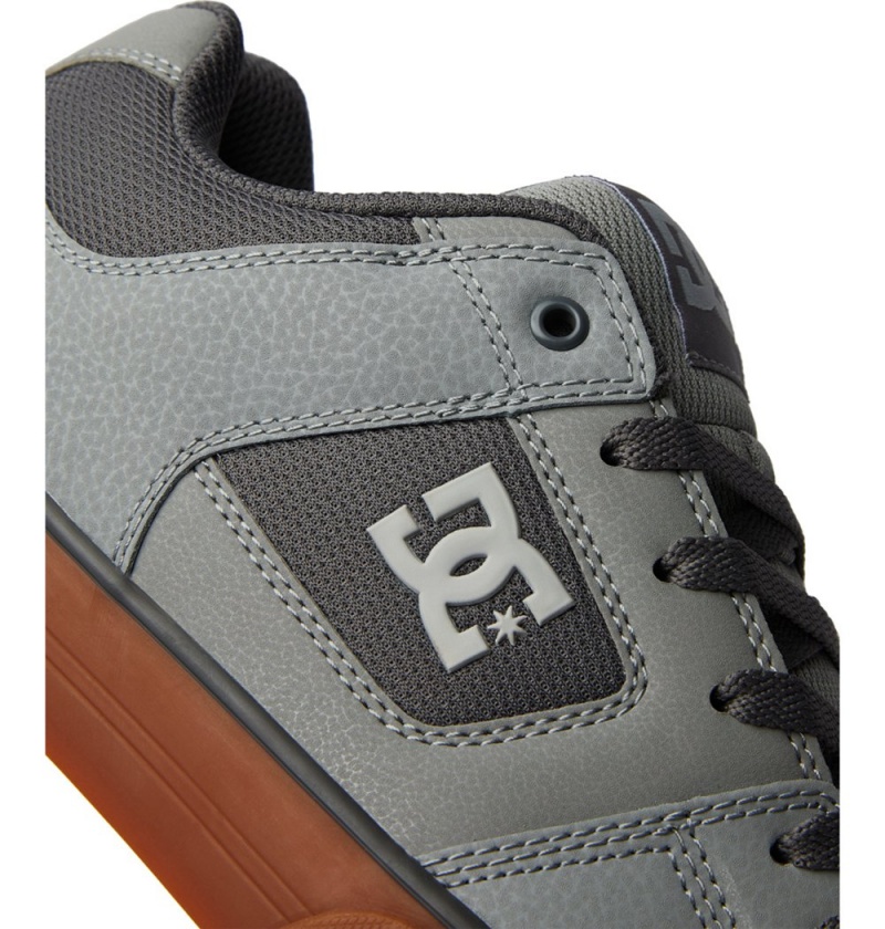 Men's DC Pure Sneakers Dark Grey | UK 73065FARX