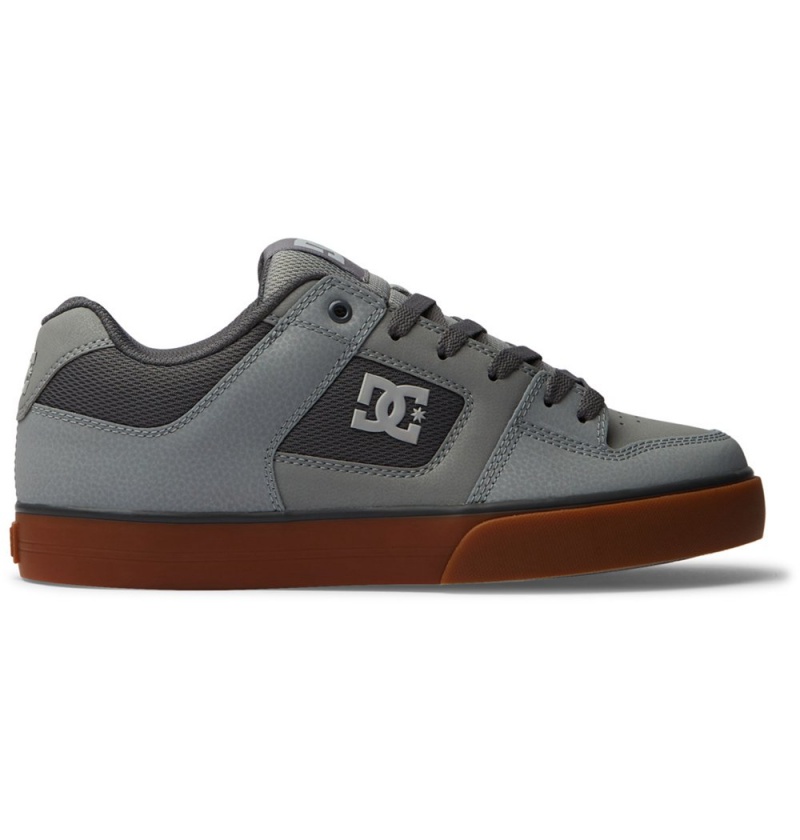 Men\'s DC Pure Sneakers Dark Grey | UK 73065FARX