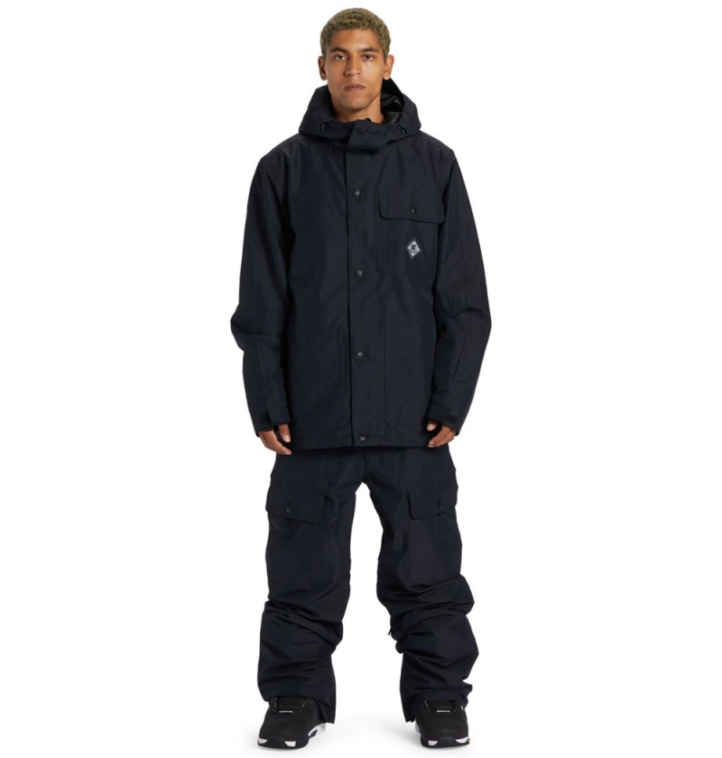 Men's DC Servo Technical Jackets Black | UK 68951AKEI