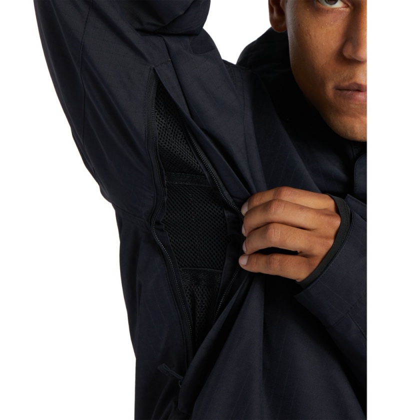 Men's DC Servo Technical Jackets Black | UK 68951AKEI