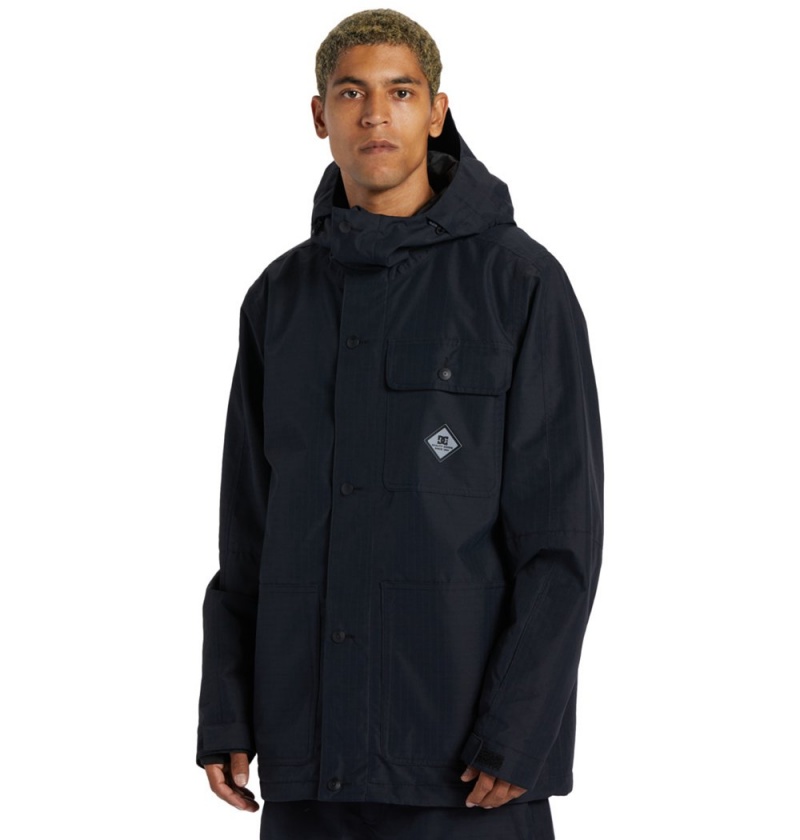 Men's DC Servo Technical Jackets Black | UK 68951AKEI