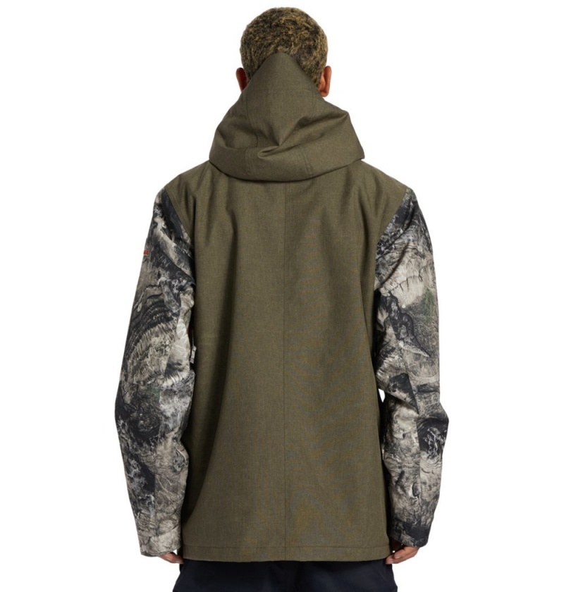 Men's DC Servo Technical Jackets Camo | UK 25496JQVY