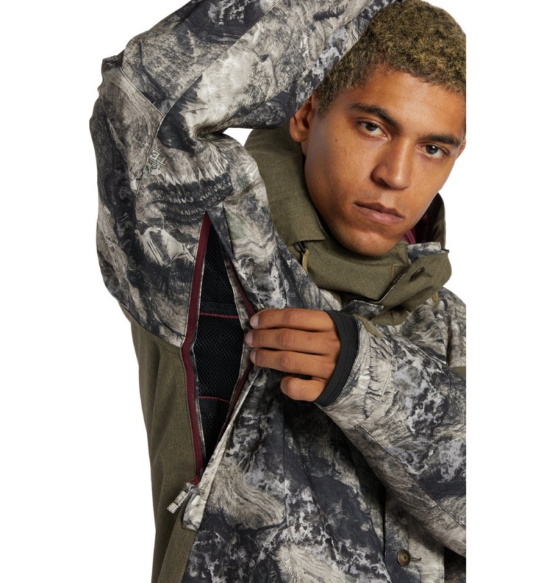 Men's DC Servo Technical Jackets Camo | UK 25496JQVY