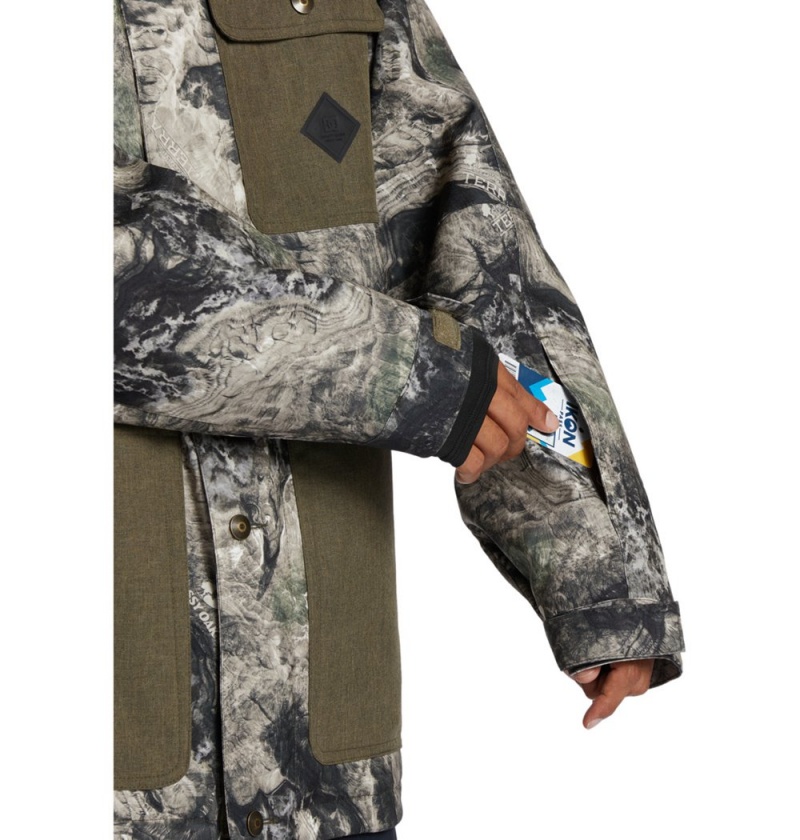 Men's DC Servo Technical Jackets Camo | UK 25496JQVY