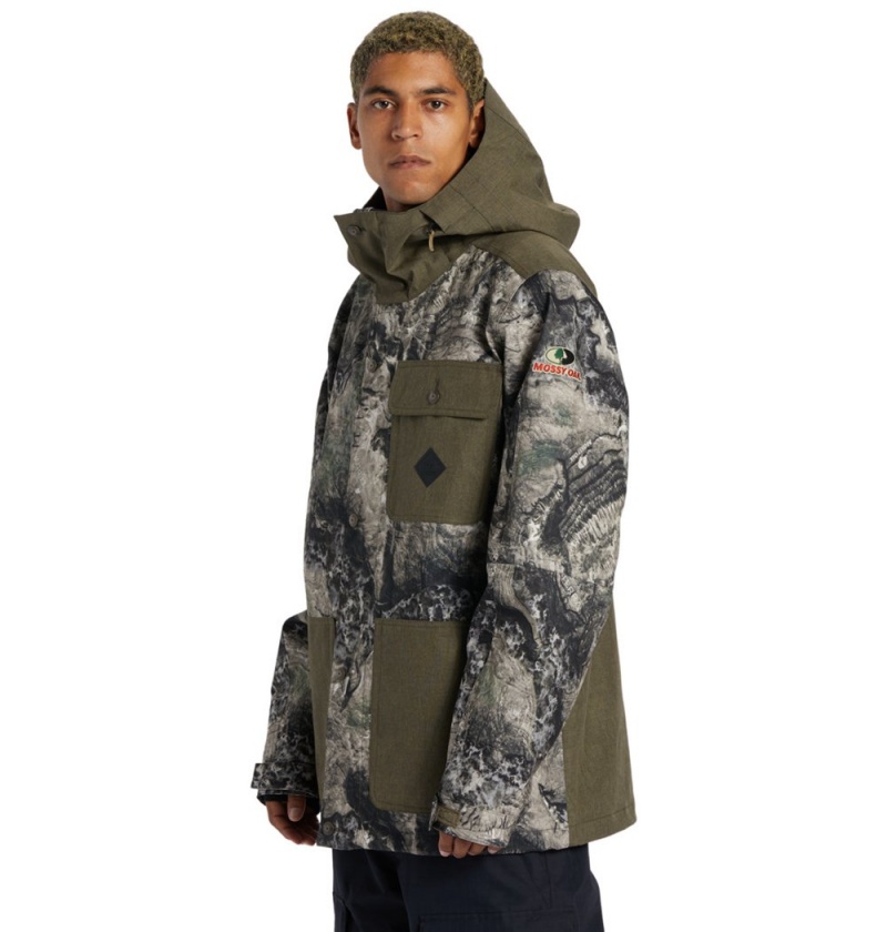 Men's DC Servo Technical Jackets Camo | UK 25496JQVY