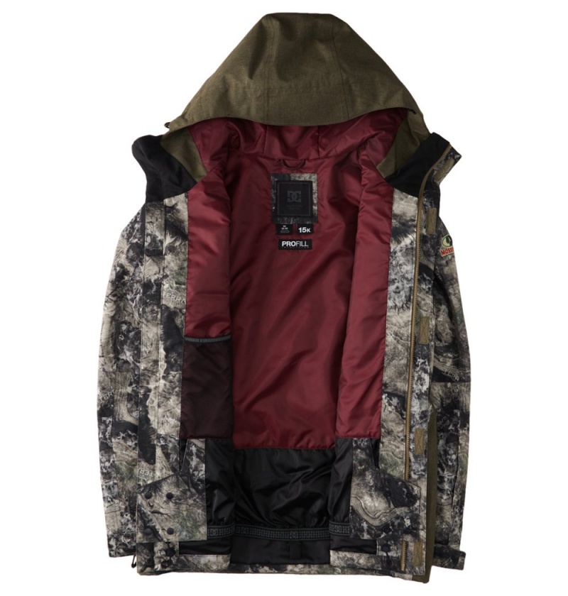 Men's DC Servo Technical Jackets Camo | UK 25496JQVY