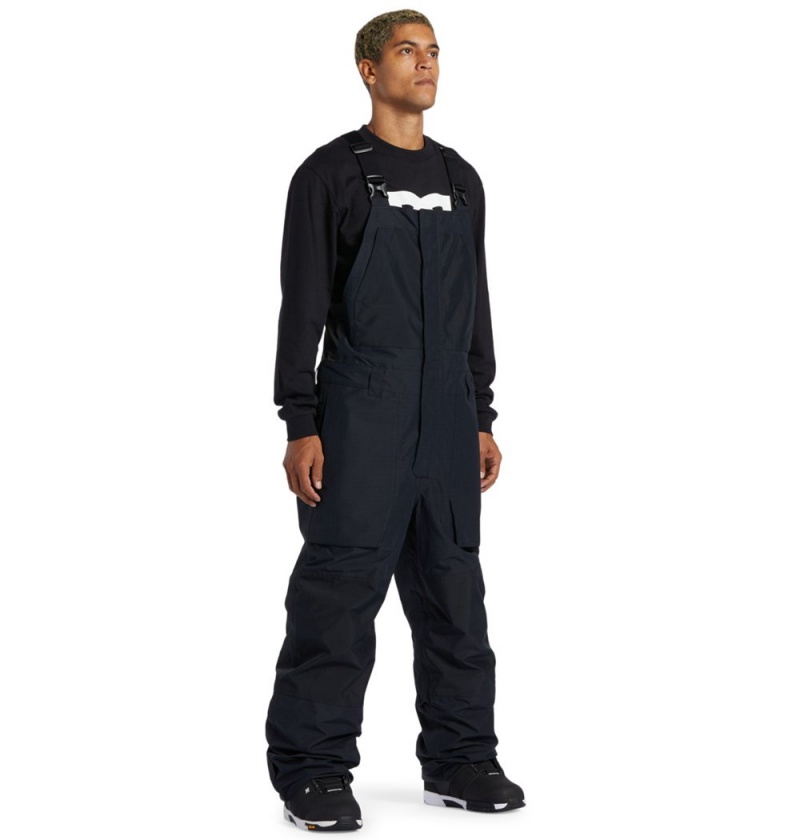 Men's DC Shadow Technical Bib Pants Black | UK 35807EXWU