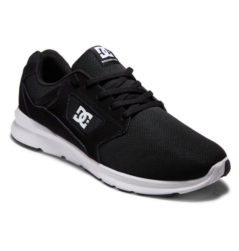 Men's DC Skyline Lightweight Sneakers Black White | UK 85274XWOI