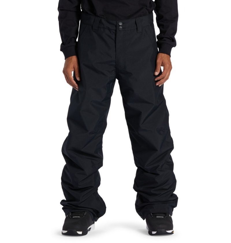 Men\'s DC Snow Chino Technical Pants Black | UK 48106HLWS