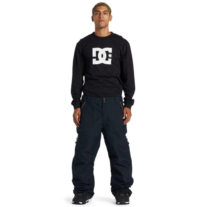 Men's DC Squadron 30K Technical Pants Black | UK 43580ZVJE