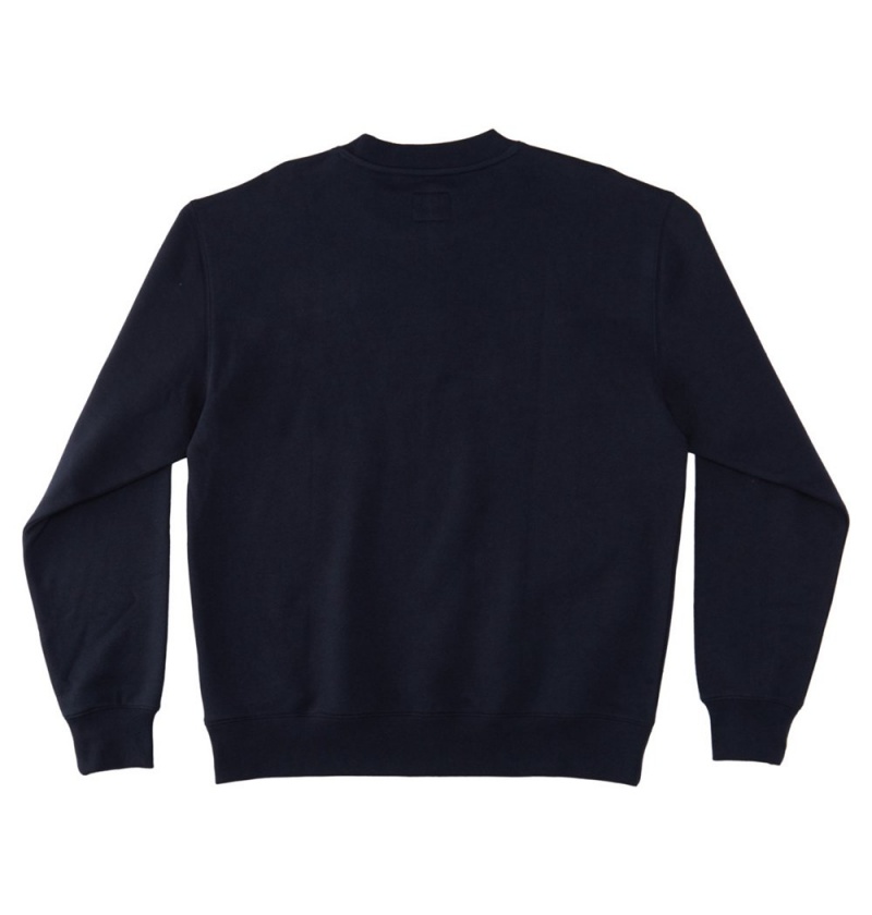 Men's DC Static 94 Crew Neck Sweatshirt Navy | UK 52903CJMH