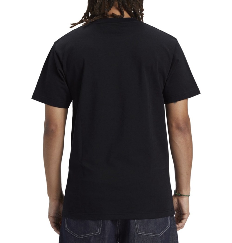 Men's DC Static 94 HSS T-Shirt Black | UK 62813ZHXD