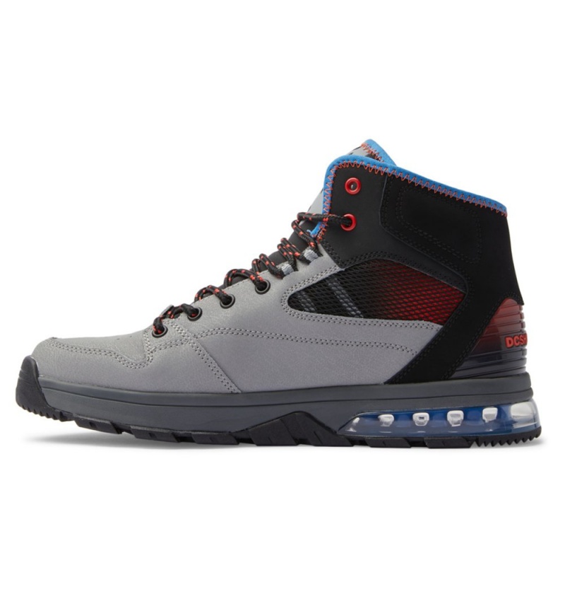 Men's DC Versatile HI High-Top Water-Resistant Winter Boots Grey Blue | UK 13907YETM