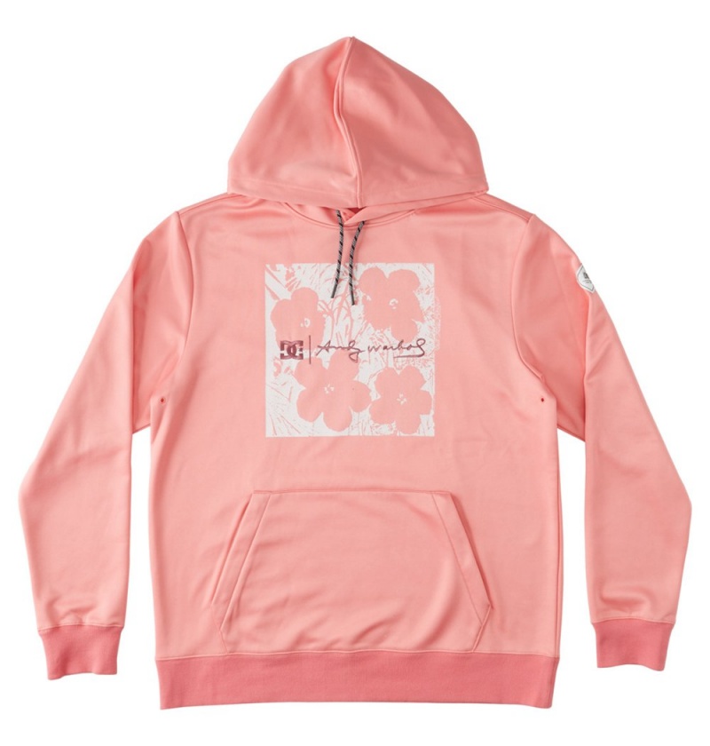 Women's DC Andy Warhol x Shoes Snowstar Hoodies Pink | UK 40785OEKI