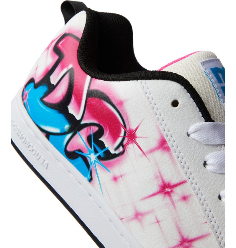 Women's DC Court Graffik Sneakers Light Rose | UK 05246DURS