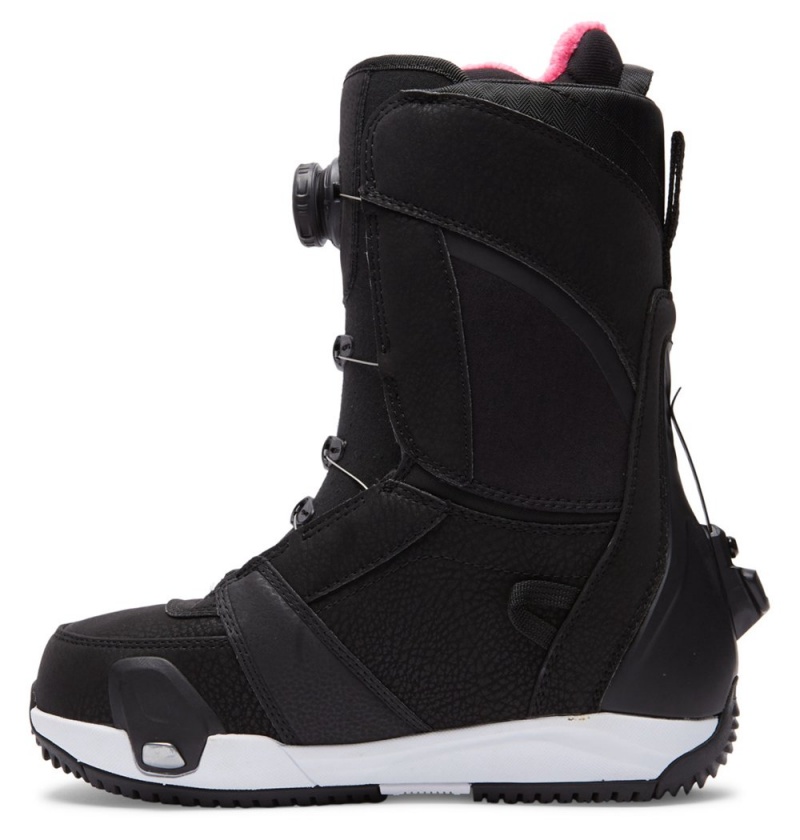 Women's DC Lotus Step On® Snowboard Boots Black White | UK 36518ZUOB