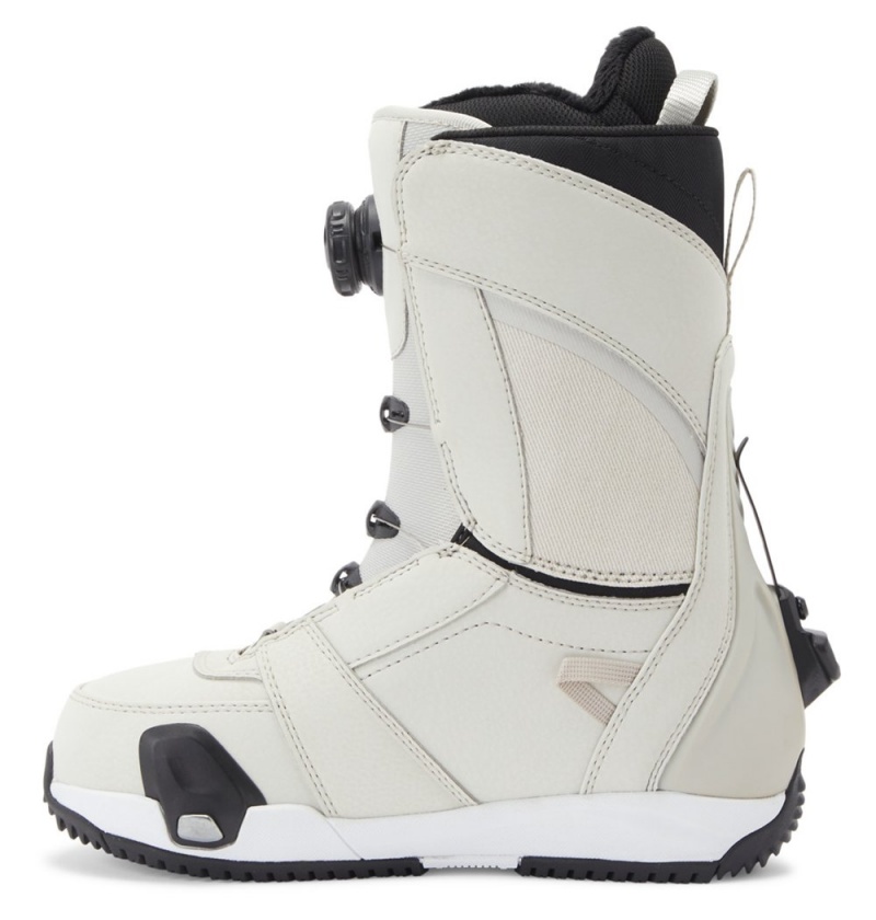 Women's DC Lotus Step On® Snowboard Boots Silver | UK 63852GXSK